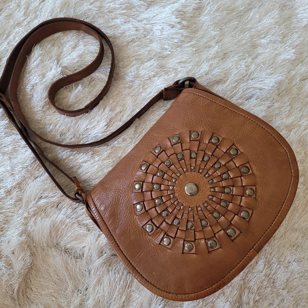 Vilenca Holland Crossbody Bag Leather Italy Tan